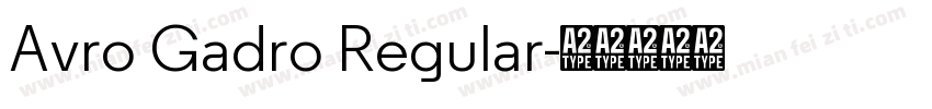 Avro Gadro Regular字体转换